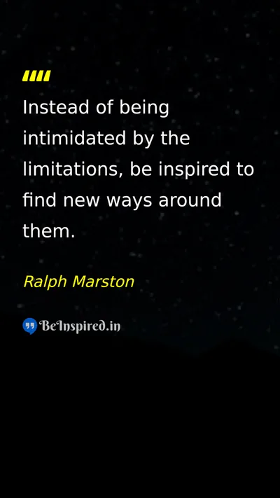 Ralph Marston Picture Quote on motivation change courage 