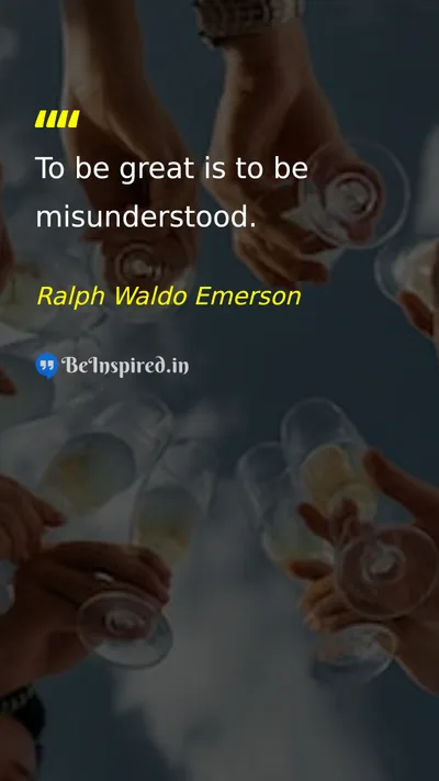 Ralph Waldo Emerson Picture Quote on life wisdom 