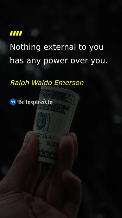 Ralph Waldo Emerson Picture Quote on self-confidence freedom mindset 