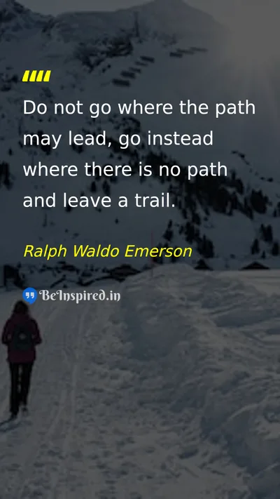 Ralph Waldo Emerson Picture Quote on leadership change freedom courage 