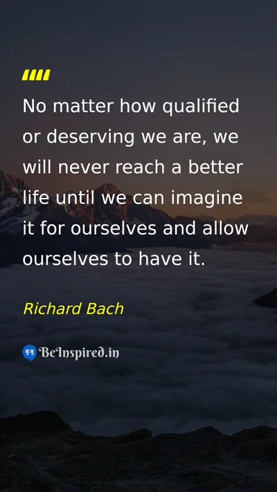 Richard Bach Picture Quote on hope dream life self-confidence 