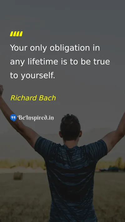 Richard Bach Picture Quote on life self-confidence wisdom freedom 
