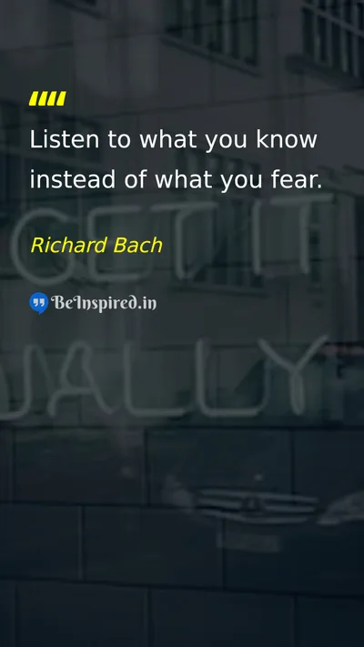 Richard Bach Picture Quote on courage self-confidence 