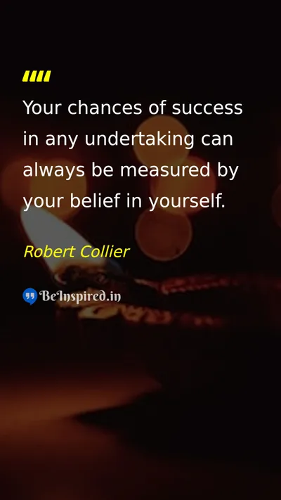 Robert Collier Picture Quote on success self-confidence motivational 