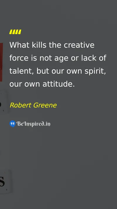 Robert Greene Picture Quote on attitude life discipline 