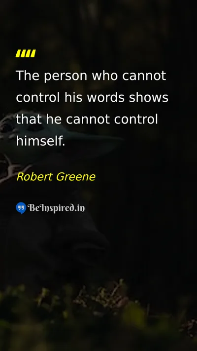 Robert Greene Picture Quote on discipline self-control wisdom 