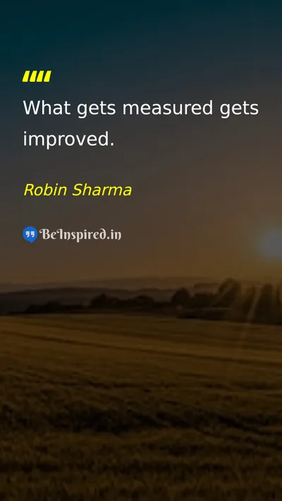 Robin Sharma Picture Quote on improvement success discipline 