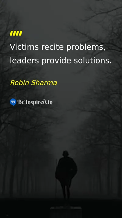 Robin Sharma Picture Quote on leadership success 