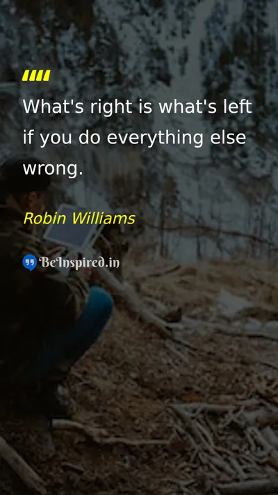 Robin Williams Picture Quote on wisdom life 