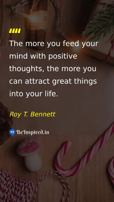 Roy T. Bennett Picture Quote on positive-thinking mind success happiness 