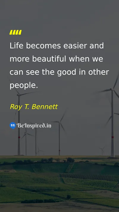 Roy T. Bennett Picture Quote on happiness love life 