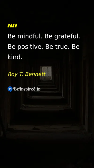 Roy T. Bennett Picture Quote on happiness gratitude wisdom patience 