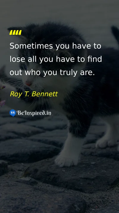 Roy T. Bennett Picture Quote on life self-confidence change 