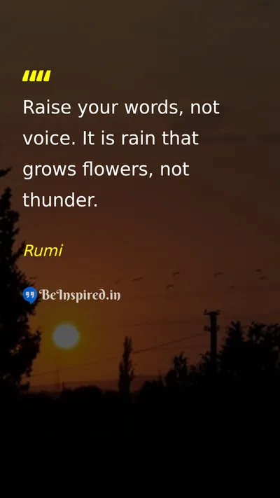 Rumi Picture Quote on wisdom peace 