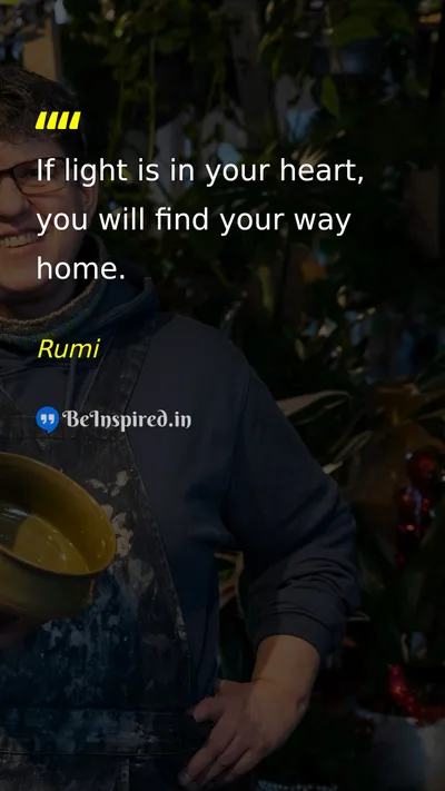 Rumi Picture Quote on hope happiness life 