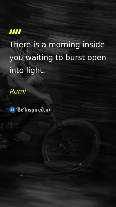 Rumi Picture Quote on hope self-discovery inner-light 