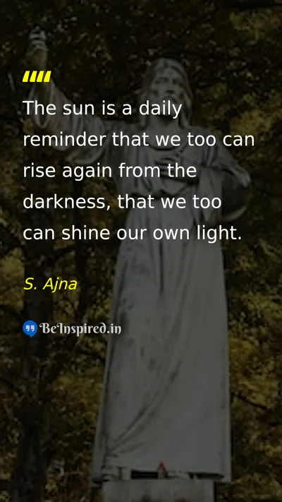 S. Ajna Picture Quote on hope motivational change 