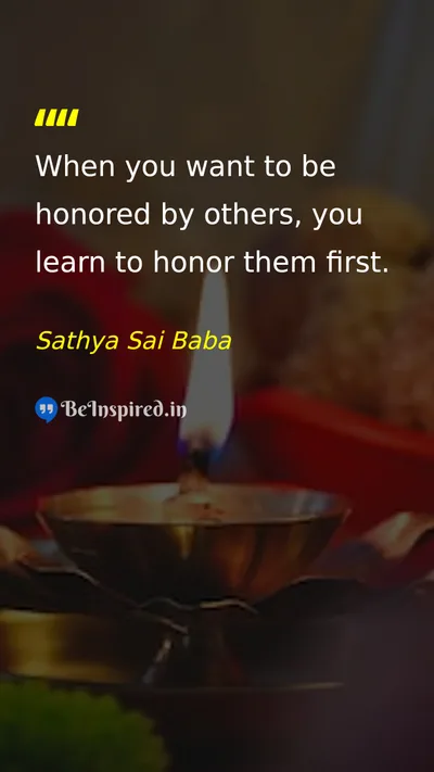 Sathya Sai Baba Picture Quote on gratitude life wisdom 