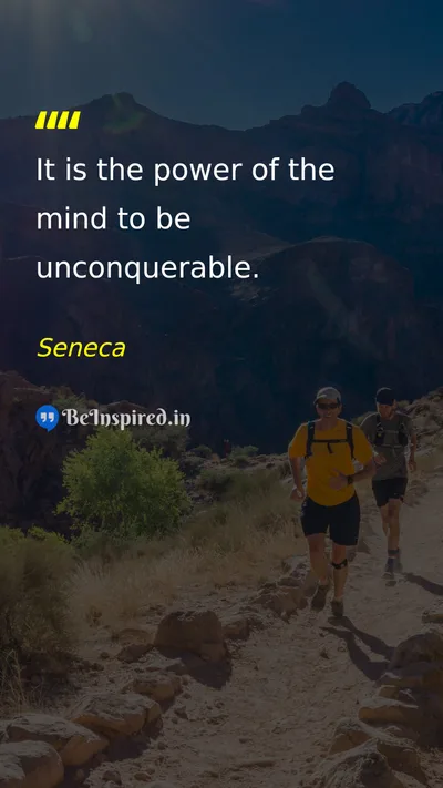 Seneca Picture Quote on self-confidence courage discipline 