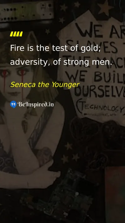 Seneca the Younger Picture Quote on discipline wisdom hard-work 