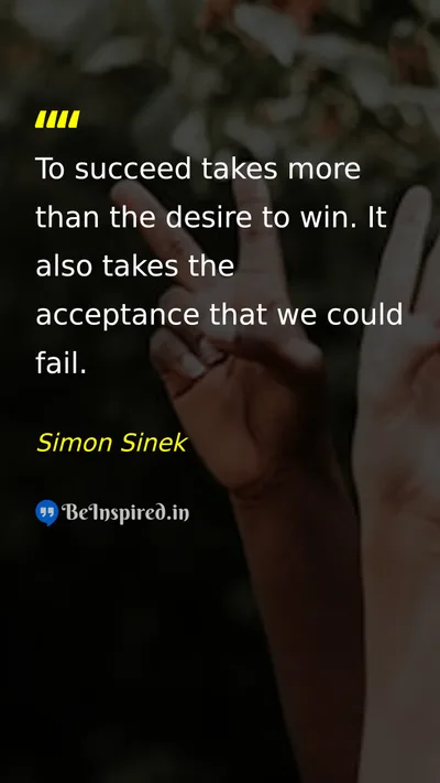 Simon Sinek Picture Quote on success discipline courage 
