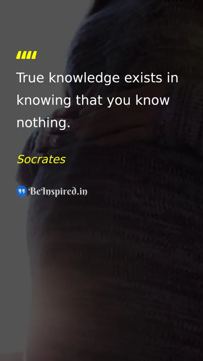 Socrates Picture Quote on wisdom education knowledge 