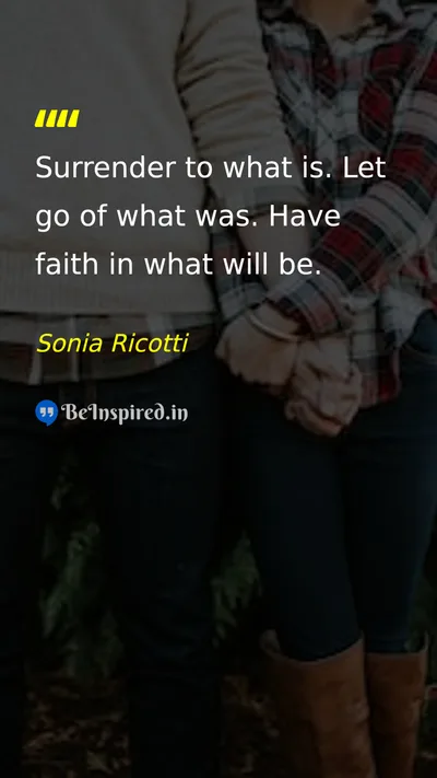 Sonia Ricotti Picture Quote on patience hope change 