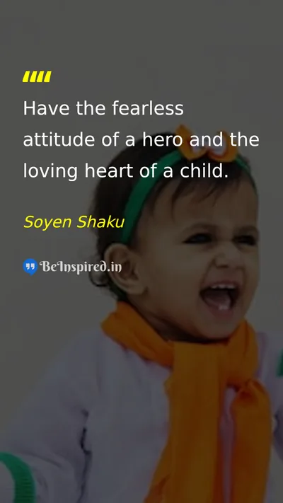 Soyen Shaku Picture Quote on courage love heart attitude 