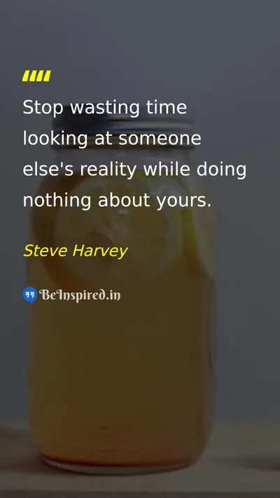 Steve Harvey Picture Quote on time life self-confidence 