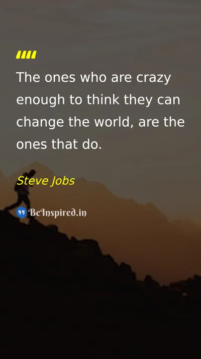 Steve Jobs Picture Quote on change world innovation dream 