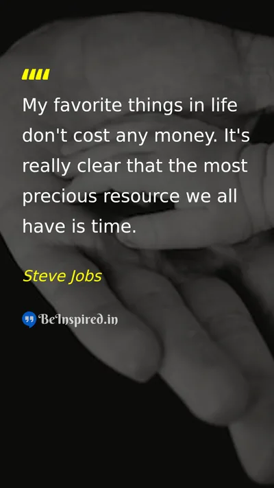 Steve Jobs Picture Quote on time happiness life 