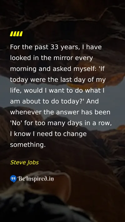 Steve Jobs Picture Quote on change life discipline self-confidence 