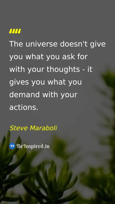 Steve Maraboli Picture Quote on success action discipline hard-work 