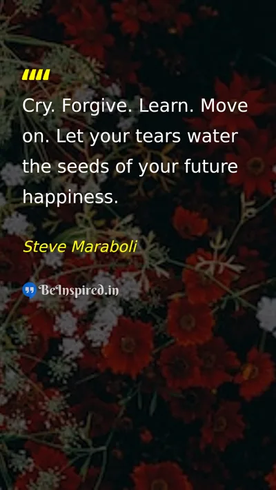 Steve Maraboli Picture Quote on happiness change motivational life 