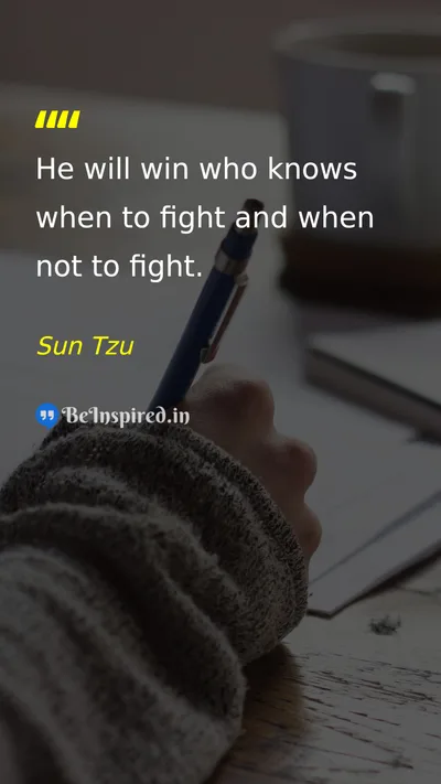 Sun Tzu Picture Quote on strategy wisdom discipline leadership 