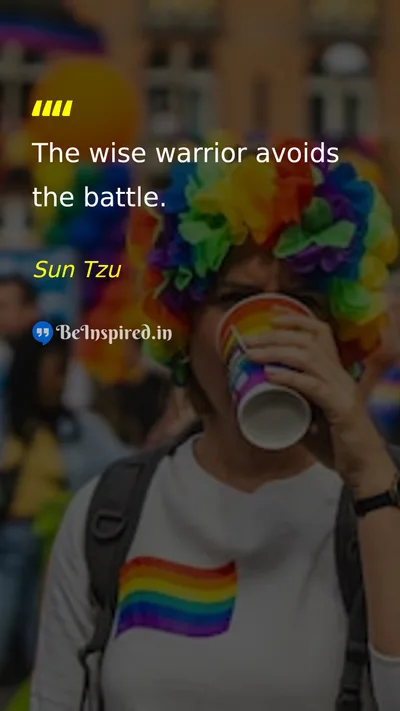Sun Tzu Picture Quote on wisdom peace 