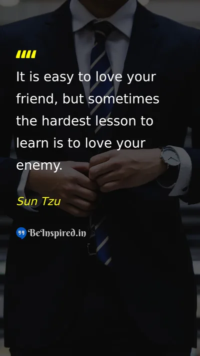 Sun Tzu Picture Quote on love wisdom peace 