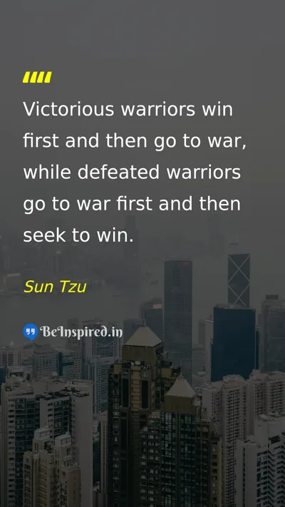 Sun Tzu Picture Quote on leadership success discipline 