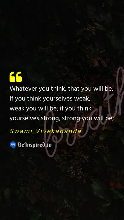 Swami Vivekananda Picture Quote on self-esteem confidence positivity 