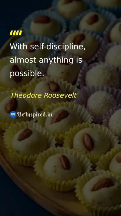 Theodore Roosevelt Picture Quote on discipline success motivational 