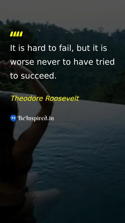 Theodore Roosevelt Picture Quote on success courage life 
