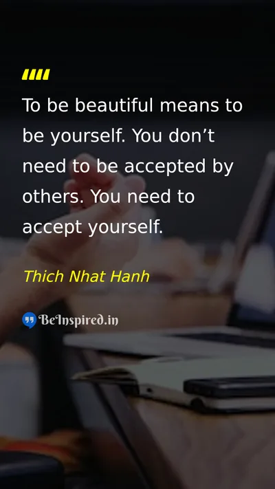 Thich Nhat Hanh Picture Quote on self-confidence happiness 