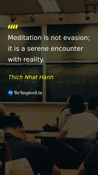 Thich Nhat Hanh Picture Quote on peace life wisdom 