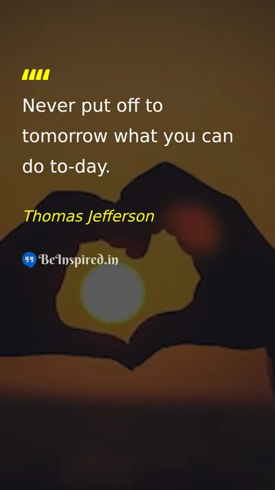 Thomas Jefferson Picture Quote on discipline time success 