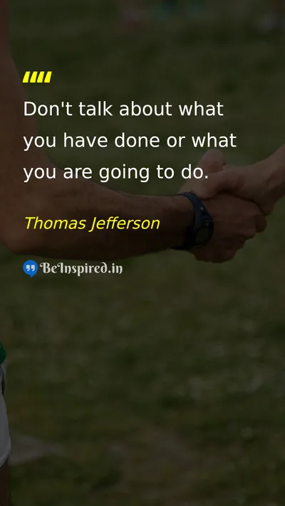 Thomas Jefferson Picture Quote on action discipline 