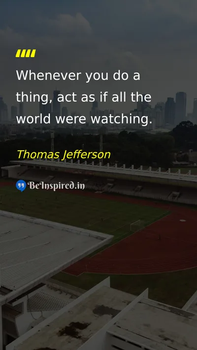 Thomas Jefferson Picture Quote on discipline action responsibility 