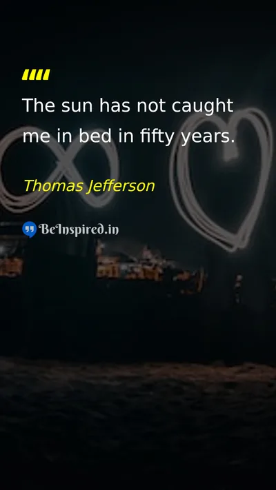 Thomas Jefferson Picture Quote on discipline morning routine 