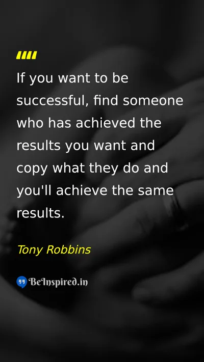 Tony Robbins Picture Quote on success discipline hard-work 