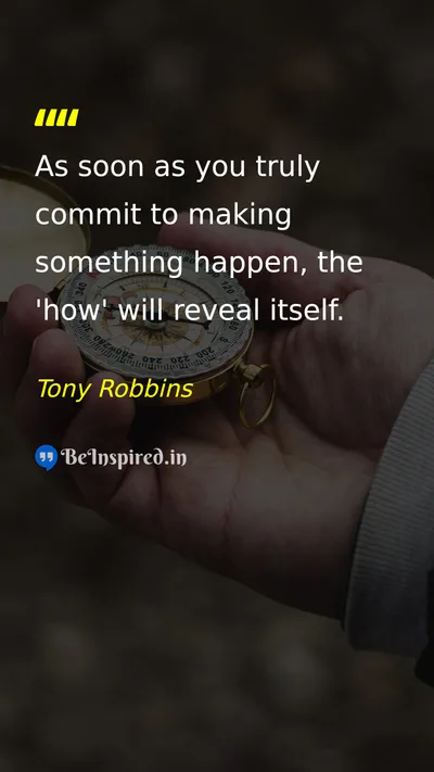 Tony Robbins Picture Quote on discipline success change hard-work 