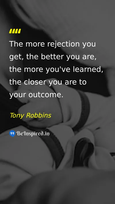 Tony Robbins Picture Quote on success learning resilience motivation 
